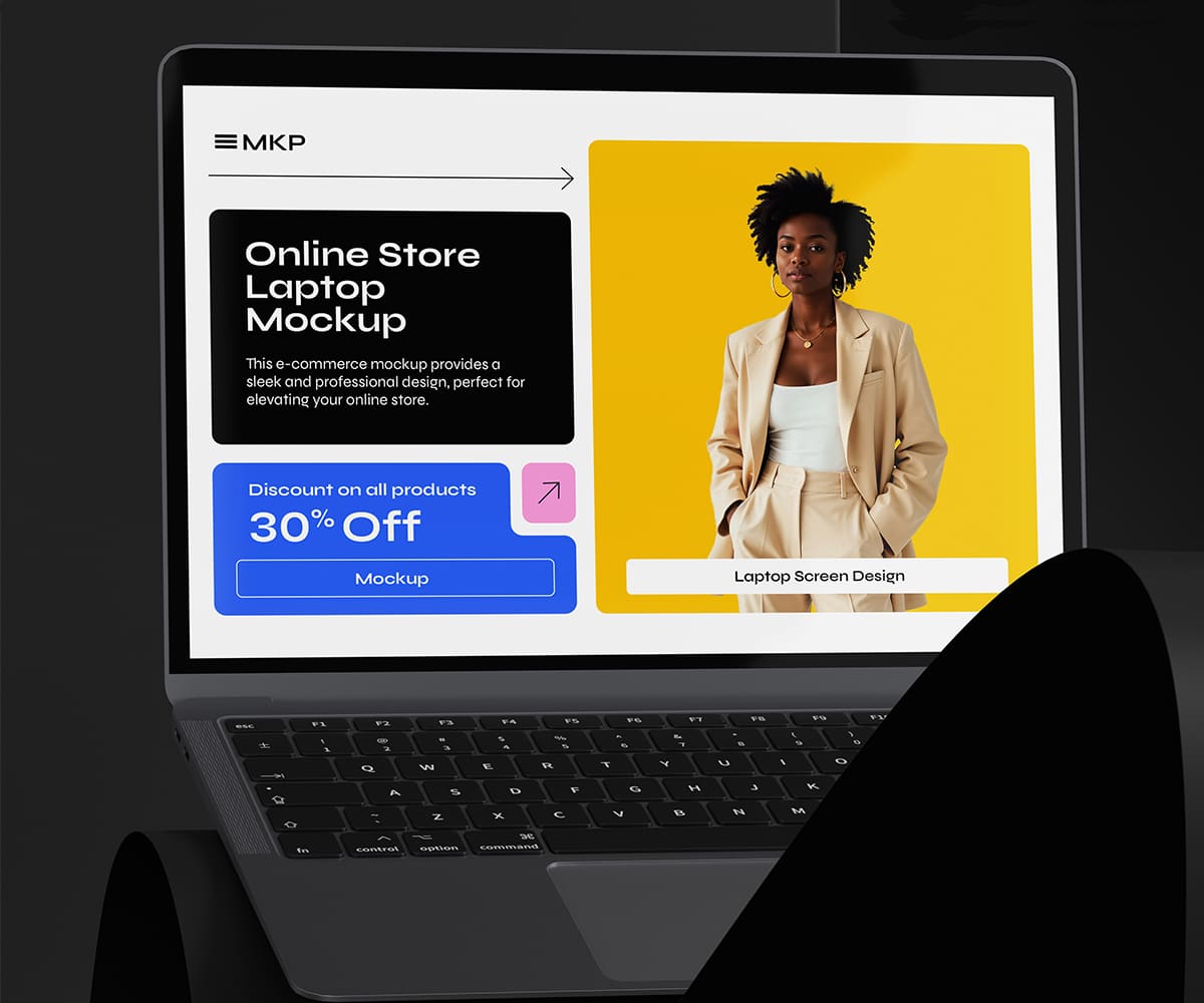 Laptop Showcase PSD
